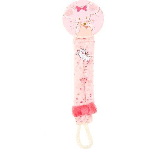 Attache Tetine Sucette Doudou Souris Souricette Nicotoy Simba Toys Benelux Pince Bebe Naissance Pour Tetine Rose Blanc 