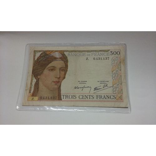 Billet 300 Frs  Type 1938 Z Serveau