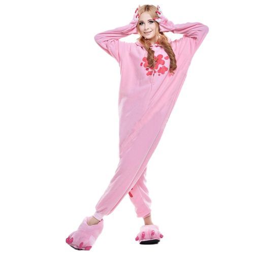 Combinaison Animaux Pyjama Kigurumi Grenouillère Ours Gloomy Rose Noir Adulte Ado Taille S M L Xl Pour Déguisement Détente Festival Carnaval Envoie Paris Bonne Qualité