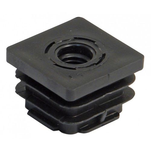 Embout carrée AVL - plastique et filetée M10 40x40 - 37540/10