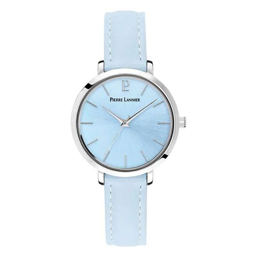 Montre Femme Pierre Lannier Chouquette Cuir Bleu Cadran Bleu