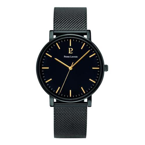 Montre Pierre Lannier Essential Acier Milanais Noir