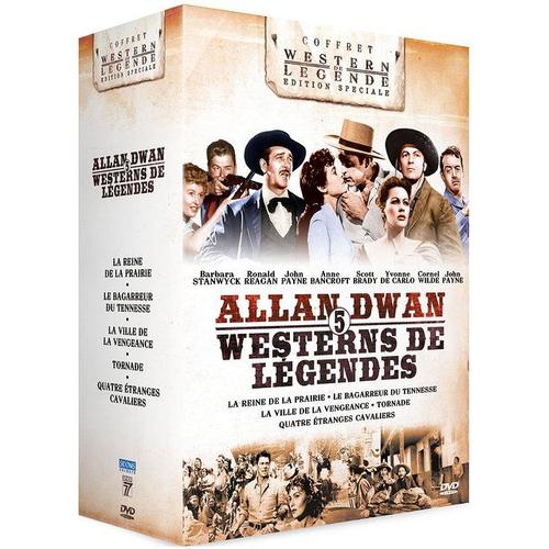 Allan Dwan : 5 Westerns De Légende : La Reine De La Prairie + Le Bagarreur Du Tennessee + La Ville De La Vengeance + Tornade + Quatre Étranges Cavaliers - Pack