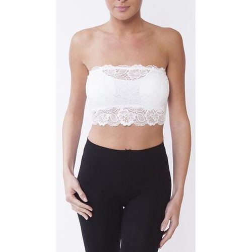 Brassière Sexy Bustier Blanc Rembouré Bretelles Amovibles Dentelle 14 - 16 Ans Soutien Gorge Fille