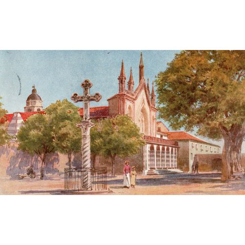 Carte Postale Ancienne - 1957 - Illustree De Pierre Combaz - Nice Monastere Du Cimiez