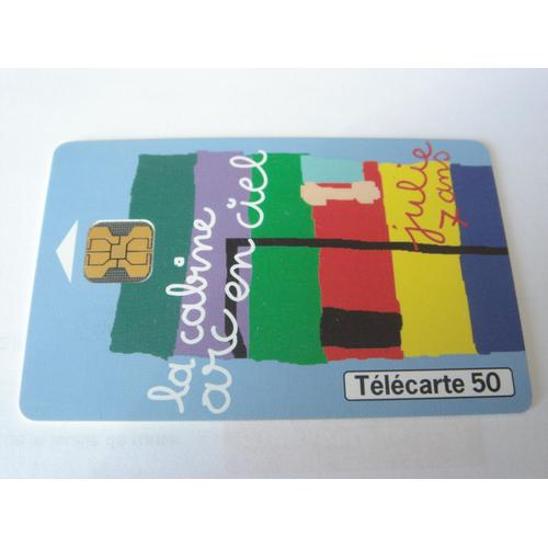 Carte Téléphone - La Cabine Arc En Ciel - Julie - N° 4 - 50 U - T2g - 07/99