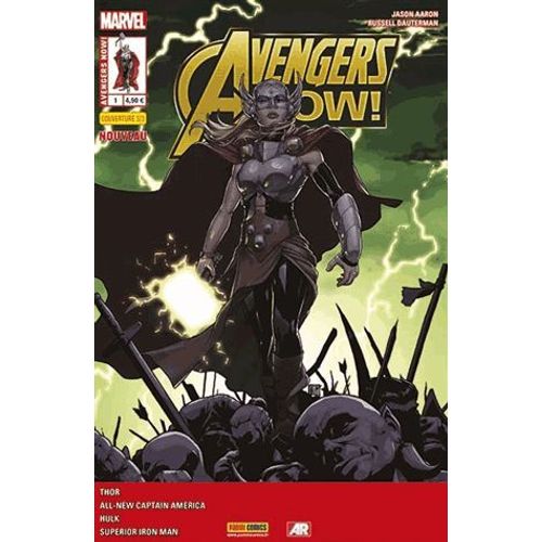 Avengers Now ! N° 1 ( Juin 2015 ) - Couverture 3/3 : " Le Commencement " ( Superior Iron Man = All-New Captain America  + Hulk + Thor 