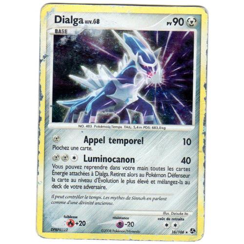 Carte Pokémon Rare Holographique Dialga 16/106