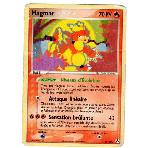 Magmar, Créateurs, 21/92, Rare, 70pv