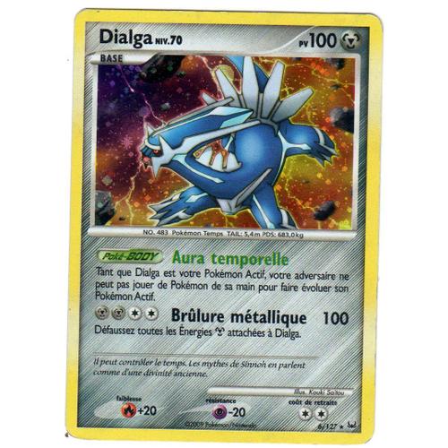 Dialga Niv.70  Holo 100 Pv  6/127  Platine Vf