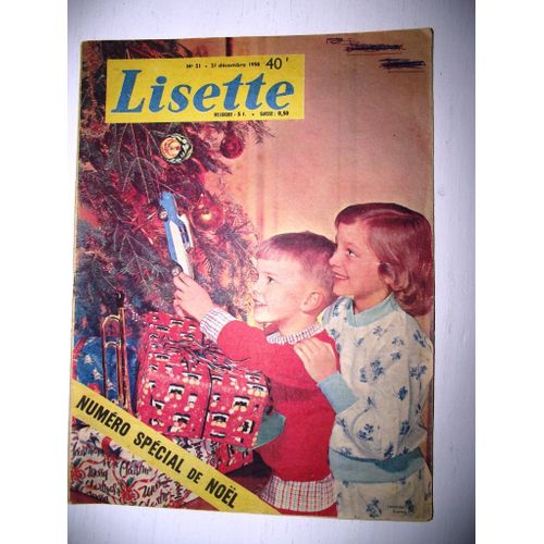 Lisette Numéro Spécial De Noël.N°51 Du 21 Décembre 1958 