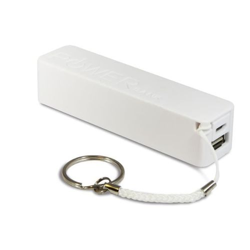 Power Bank - Batterie Externe De Secours Pour Téléphone, Smartphone, Tablette, Etc.. 2600mah (Blanc)