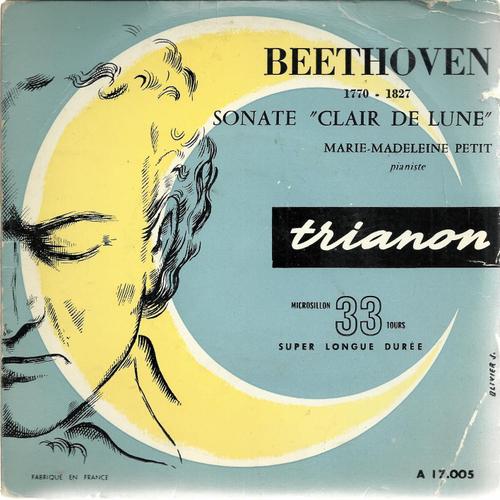 Beethoven Sonate "Clair De Lune" En Di Dièze Mineur (Opus 27 N° 2) : 1- Adagio Sostenuto / 26 Allegro - 3- Presto Agitato (17cm)