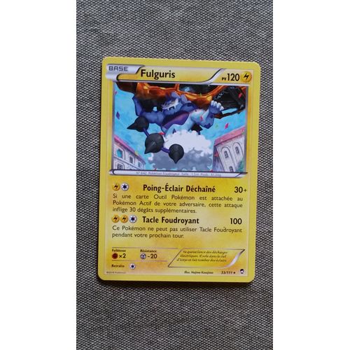 Carte Pokémon 33/111 Fulguris 120 Pv Rare Xy03 Xy Poings Furieux Neuf Fr