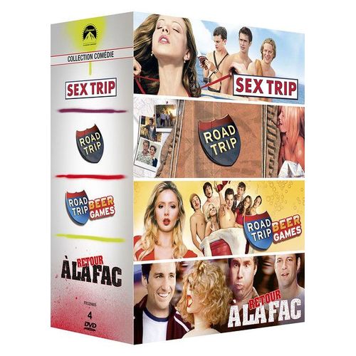 Paramount Collection Comédies : Sex Trip + Road Trip + Road Trip : Beer Games + Retour À La Fac - Pack