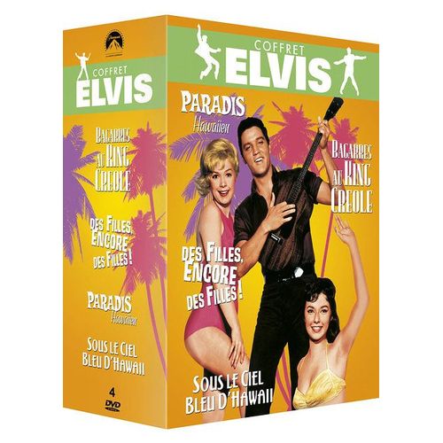 Paramount Coffret Elvis : Paradis Hawaïen + Bagarres Au King Creole + Des Filles, Encore Des Filles ! + Sous Le Ciel Bleu D'hawaii - Pack