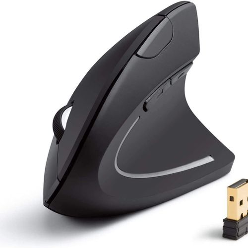 Souris ergonomique verticale sans fil 2.4G, souris sans fil rechargeable goodnice