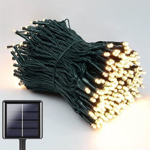 Guirlandes Solaires D'extérieur, 22m 200 Led, Guirlandes Solaires D'extérieur Étanches, Goodnice