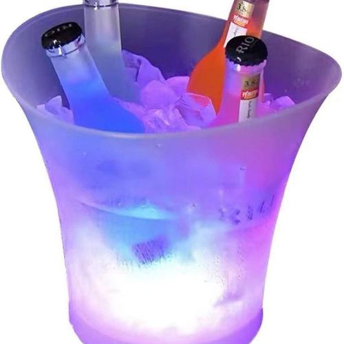 Seau à glace LED, grand refroidisseur de bouteilles 5L - refroidisseur de champagne - refroidisseur de vin - goodnice
