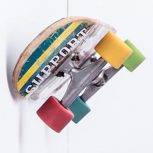 Support mural pour skateboard longboard, vertical, horizonta... - 7