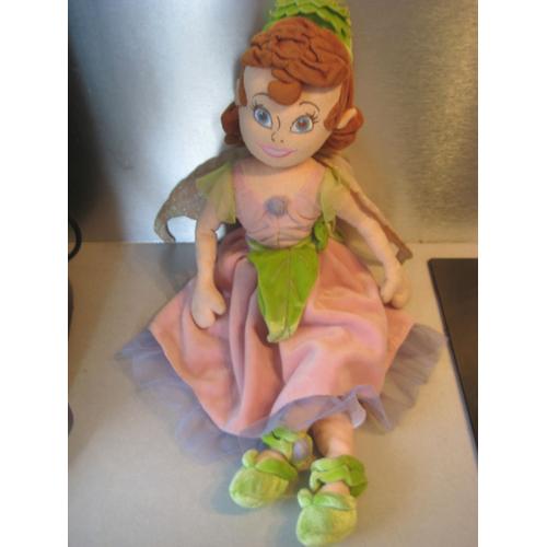 Peluche Poupée Fée Des Bois Ailes D'ange Ou Elfe Disney Store 51 Cm