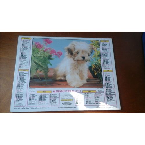 Almanach 1984 Lavigne Des Ptt