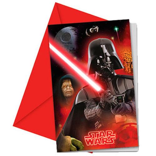 6 Pack Star Wars Invitations De Partie Classique De Disney