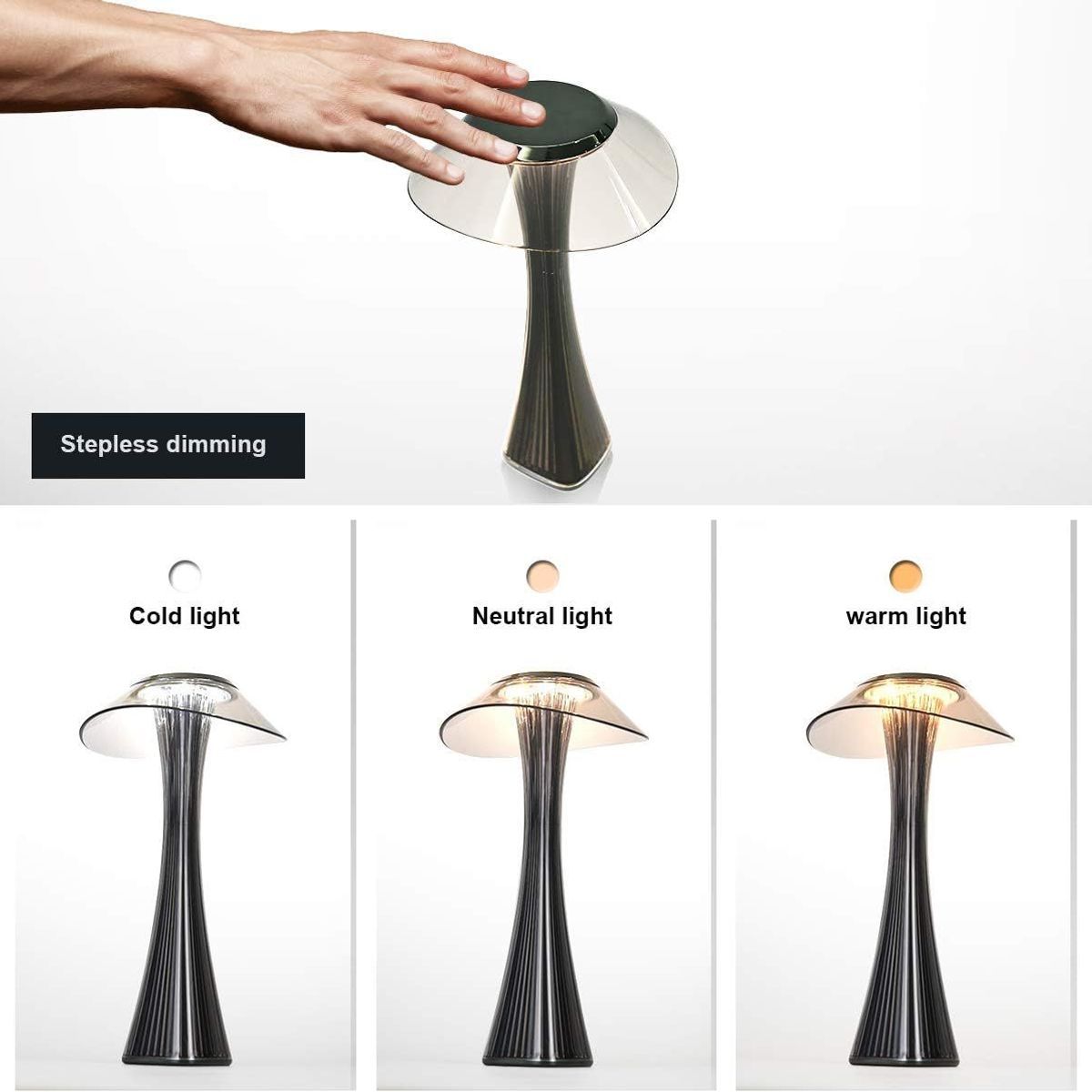 Lampe De Table Design Lampe De Table Led Tactile Rechargeabl... - 5