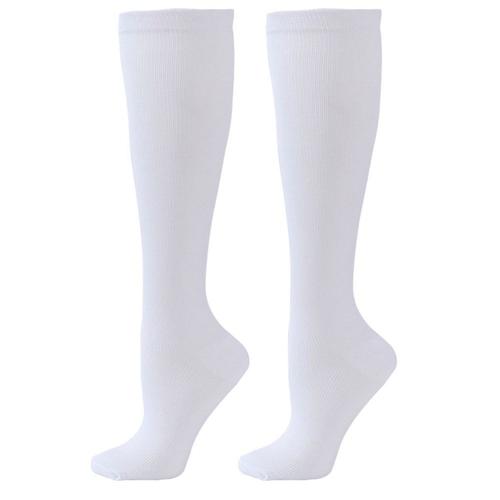 Collants Pour Femmes, Mi-Bas Opaques En Nylon Extensible. Simili Nylon Blanc Goodnice