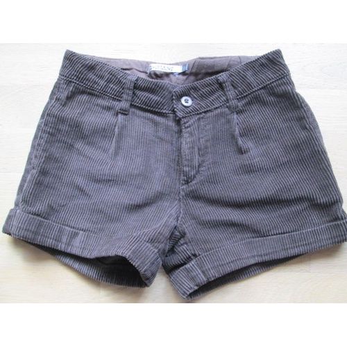 Short En Velours Marron Cfk 10 Ans