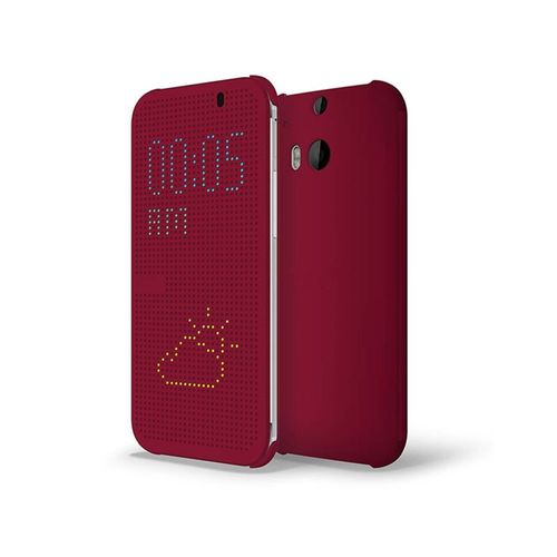 Coque/Housse Htc One M8 - Étui Etui À Rabat Dot View - Violet
