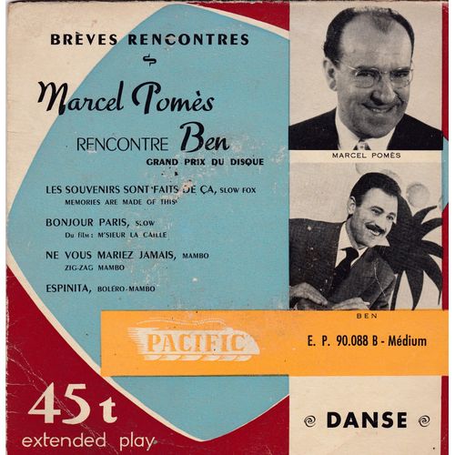 Memories Are Made Of This, Bonjour Paris Chanson Du Film M'sieur La Caille- Zig Zag Mambo Espinita