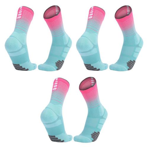 Chaussettes De Basket-Ball Elite, 3 Pièces, Tampon Pour Sports De Plein Air, Poudre Bleue De Lac Goodnice