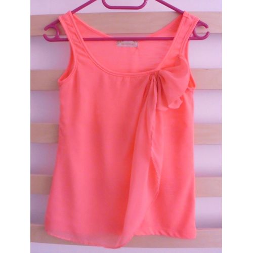 Débardeur Rose Fluo. Bisou's Project. Taille 38