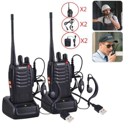2x Baofeng BF-888S 400-470 MHz talkie-walkie longue portée deux goodnice