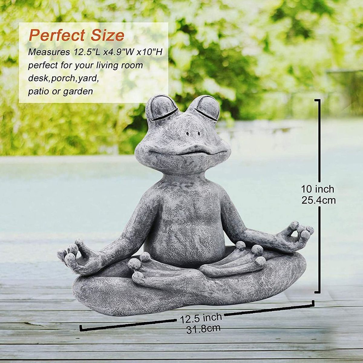 Statue De Mditation Zen Yoga Dcoration Personnage Rsine M... - 2