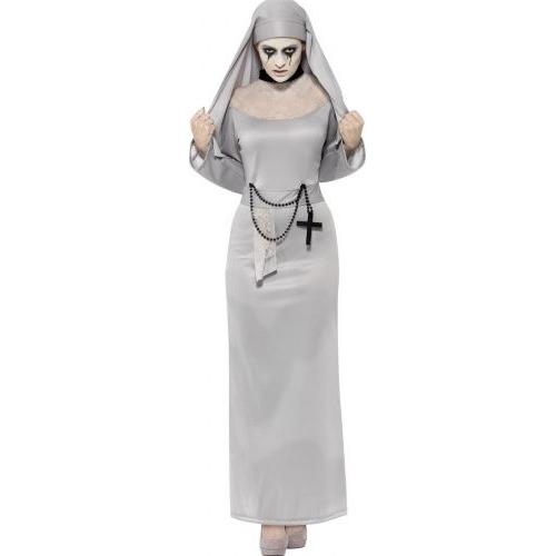 Déguisement Fantôme Religieuse Femme Halloween, Taille Medium