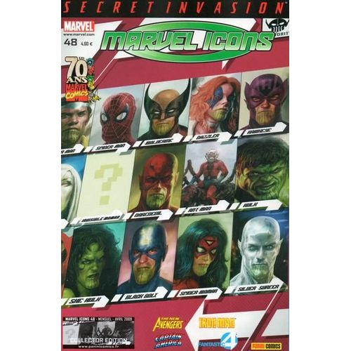 " L'empire ( 1 ) - Secret Invasion " ( The New Avengers - Fantastic Four - Iron Man - Captain America ) : Marvel Icons N° 48 ( Avril 2009 ) - Collector Edition