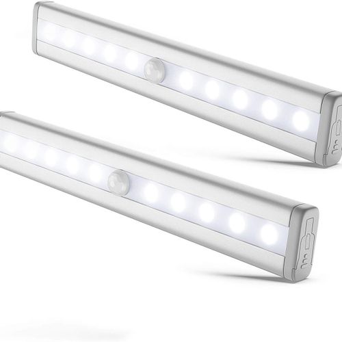 Lot De 2 Veilleuses Led Avec Détecteur De Mouvement, Éclairage Meuble, Bandes Led, Goodnice