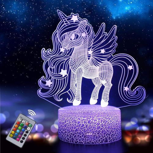 Veilleuse Licorne Pour Enfants, Lampe De Nuit Jouet Licorne Pour Filles, Lampe Goodnice