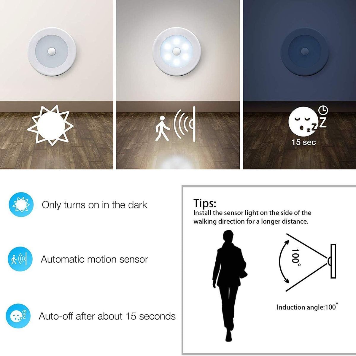 Lumires  Dtecteur De Mouvement, Paquet De 3 Veilleuses Le... - 2