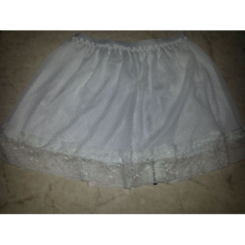 Jupe Jennyfer Blanche Façon Dentelle 