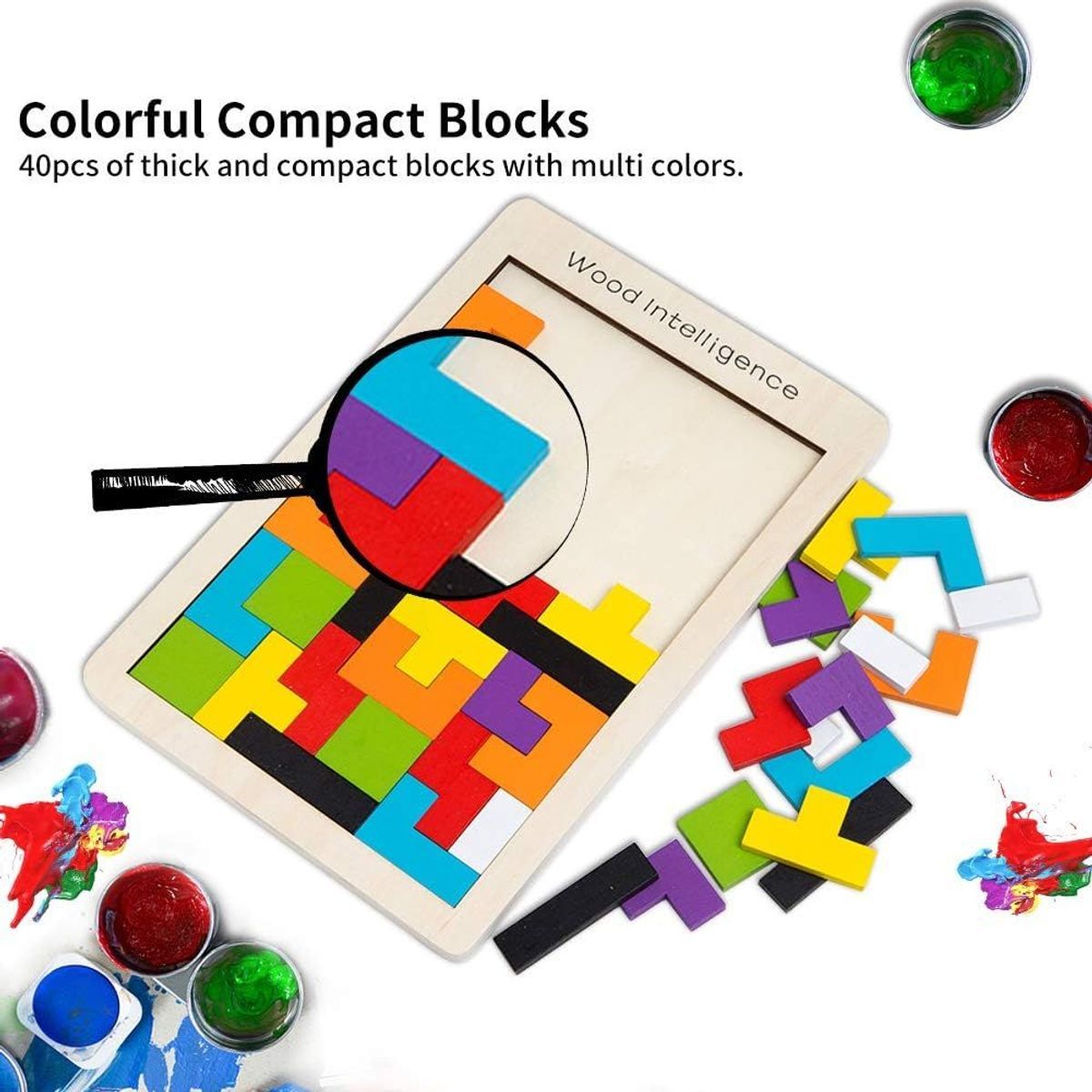 Jouet Puzzle En Bois Tetris  Partir De 3 Ans Pour Garons P... - 6