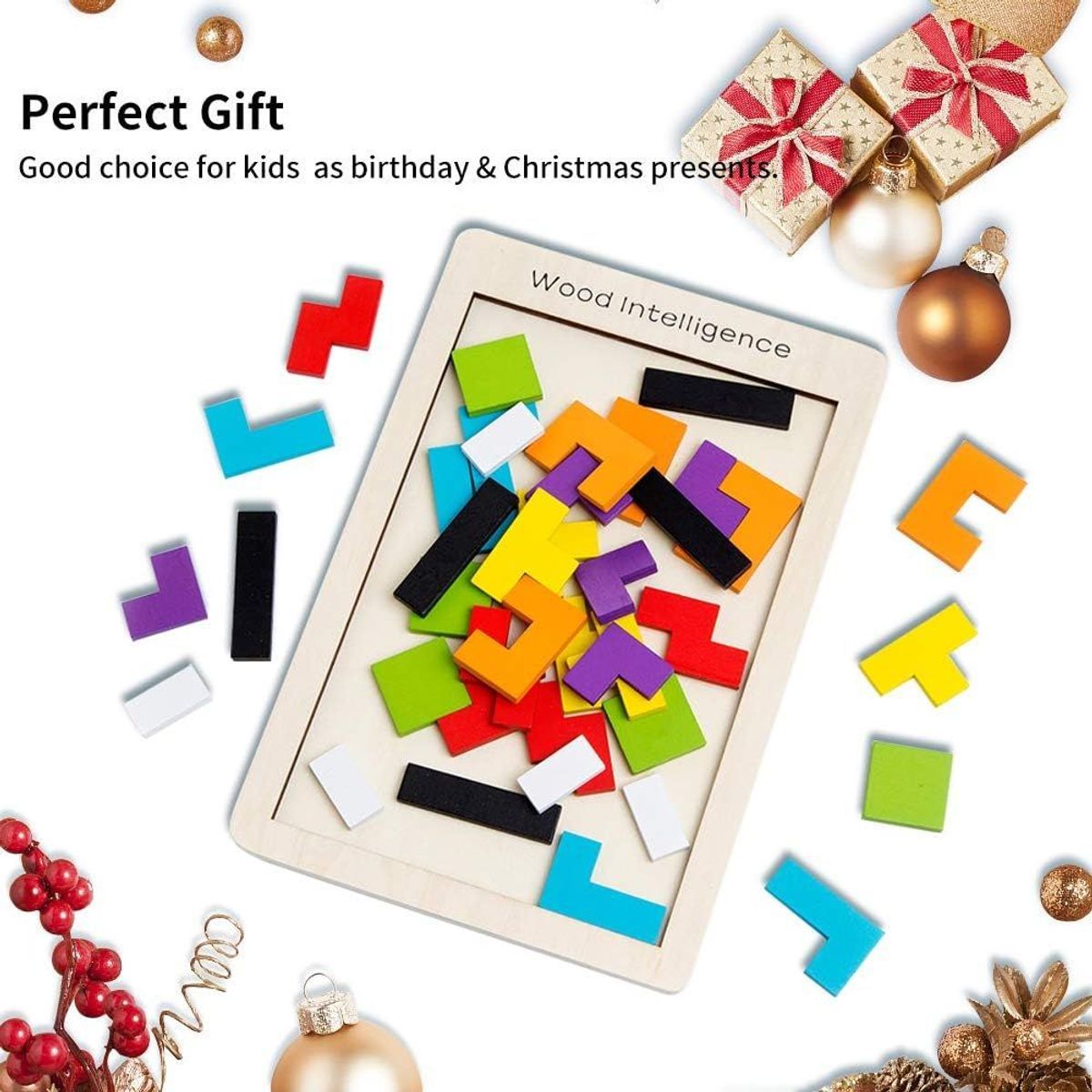 Jouet Puzzle En Bois Tetris  Partir De 3 Ans Pour Garons P... - 7