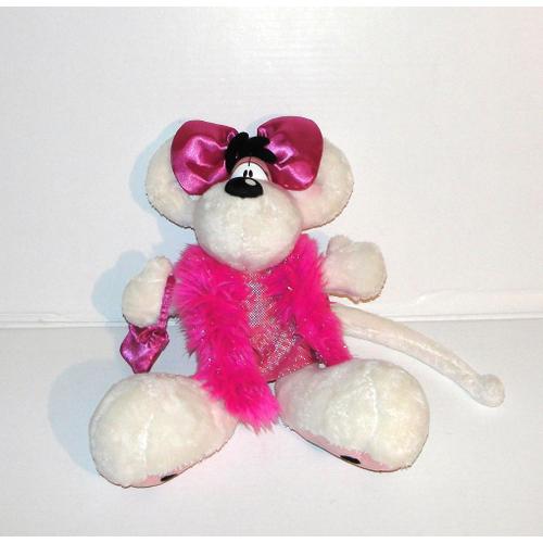 Diddl Diddlina Peluche Diddl En Robe De Soirée Rose Satin