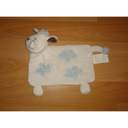 Doudou Plat Mouton Blanc Kimbaloo