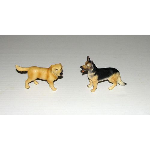 Chien Schleich Labrador Golden + Berger Allemand