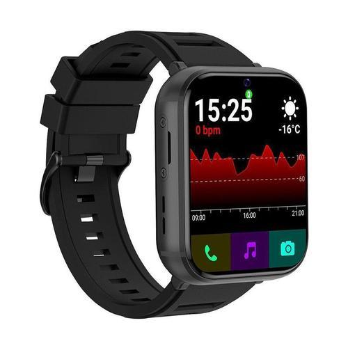 Rainbuvvy Q668 Smartwatch Ecran De 1,99 Pouces Android 9.1 Bluetooth Wifi Gps 930mah Montre De Sport Surveillance De La Sante 4g Smartwatch Telephone Portable Noir 16gb