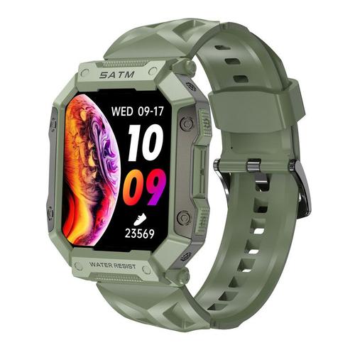 Rainbuvvy Pg333 1,92 Pouces Smartwatch 330mah Surveillance De La Sante 100 + Modes Sportifs Vert