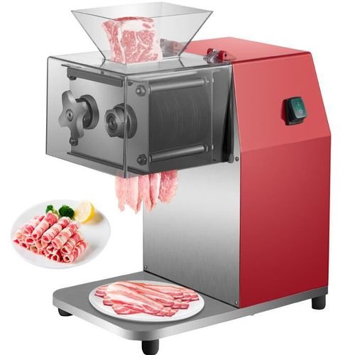 trancheuse électrique - VEVOR - Trancheuse à Jambon 3,5 mm 1440 tr-min en Acier Inox et Matériau PC Transparent 850 W